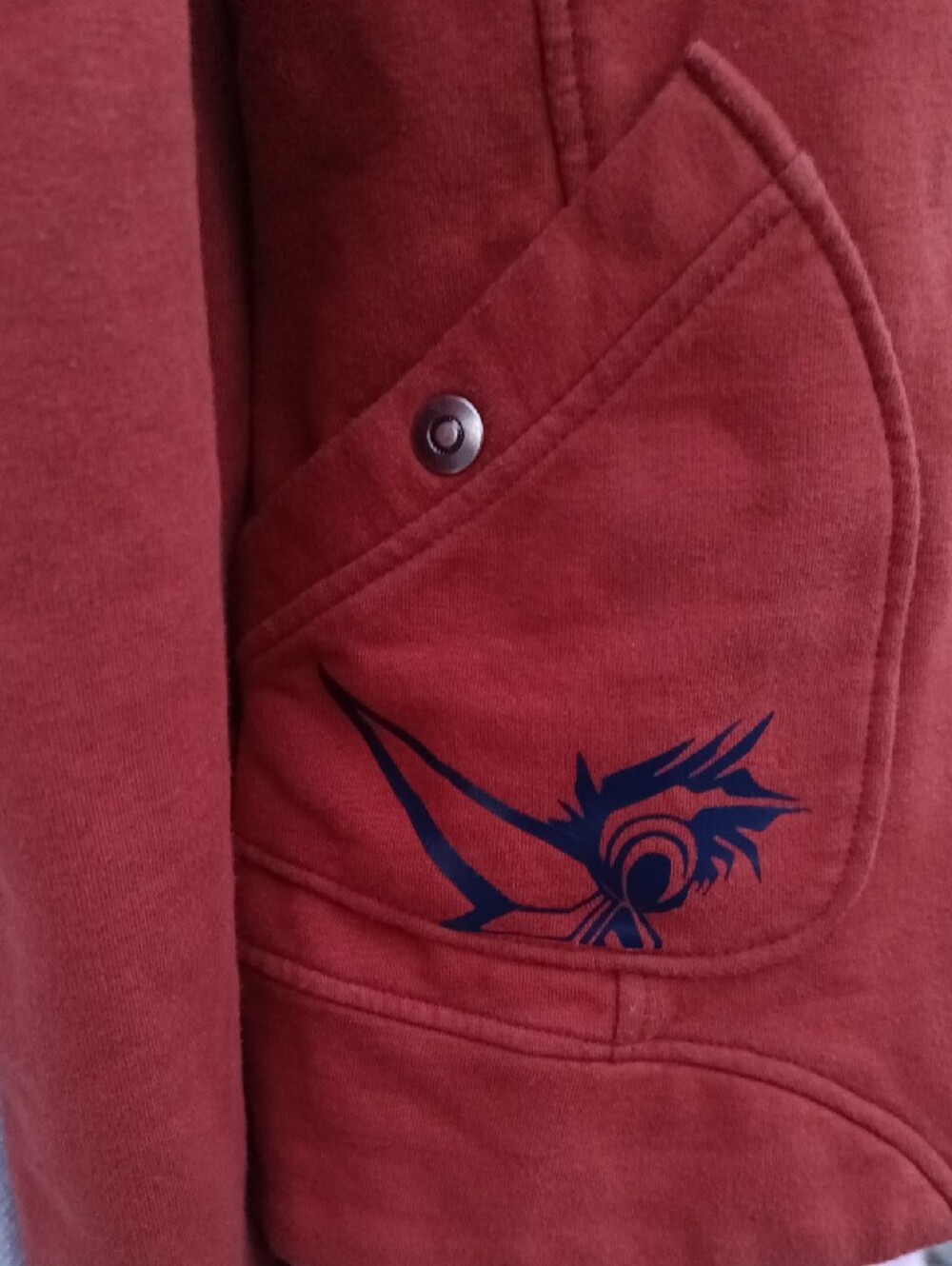 Women's Rust Red Zip-Front Jacket - Picture 3 of 11
